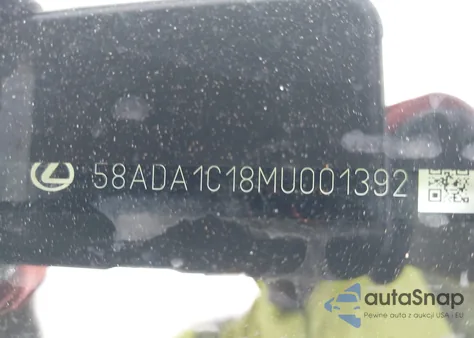 2021 Lexus Es 300H z USA, uszkodzony, nr VIN 58ADA1C18MU001392